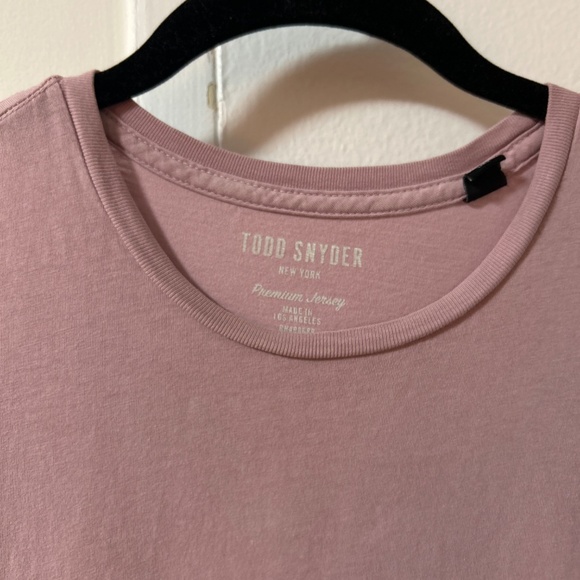 Todd Snyder Premium Jersey Tee Light Purple - Picture 2 of 3